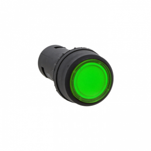 Кнопка с подсв. зеленая SW2C-10D NO EKF