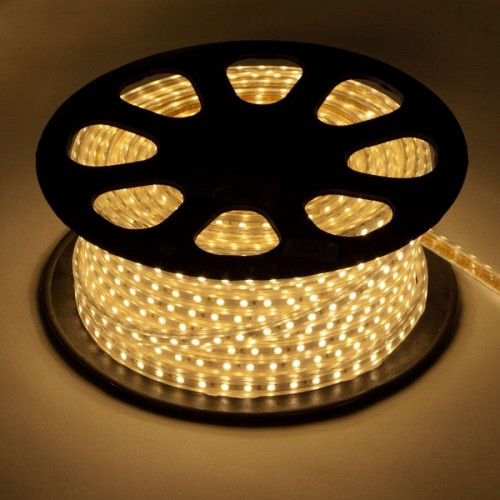 Светодиодная лента SMD 5050 60LED/m 220V IP67 14/4ВТ/м   теплый белый