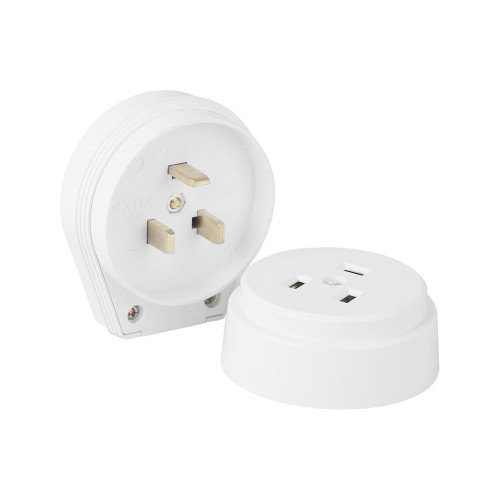 РШ/ВШ 32А 250В пластиковый накладной белый IIN HOME
