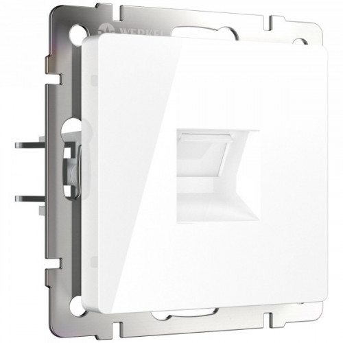 Телефонная розетка RJ-11 / WL01-RJ-11 Werkel белая