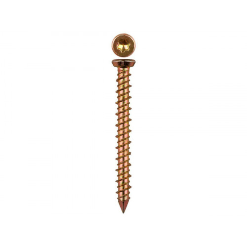 Шуруп 7.5х112 по бетону torx №30 желтый, шлиц (100)