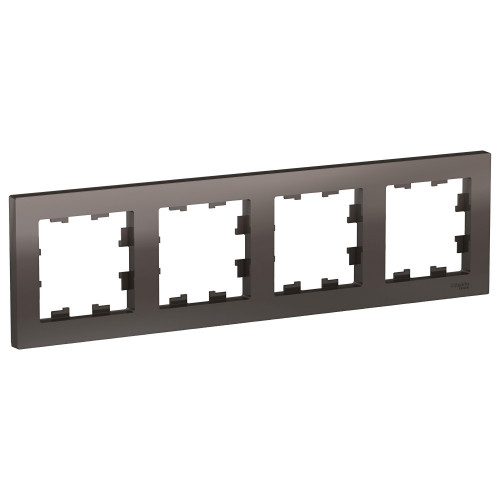 Рамка Schneider Electric 4- п ATLAS DESIGN мокко