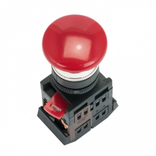 Кнопка Грибок  красная с фиксацией AEAL-22 NO+NC EKF