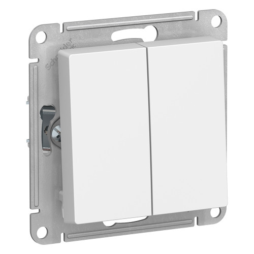 Переключатель 2кл с/у Schneider Electric ATLAS DESIGN БЕЛЫЙ
