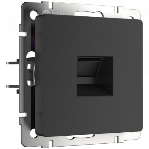 Розетка Ethernet RJ-45 / WL08-RJ45  Werkel черный матовый