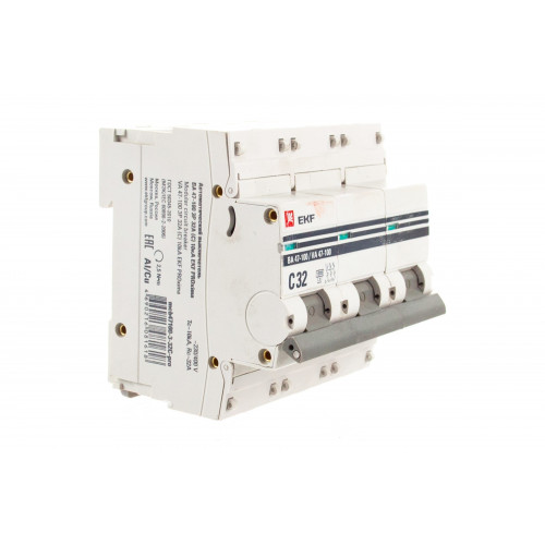 ВА 47-100 3p 32A "С"  EKF PROxima