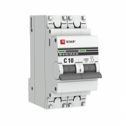 ВА 47-63 2p 10A "C"  ЕКF PROxima