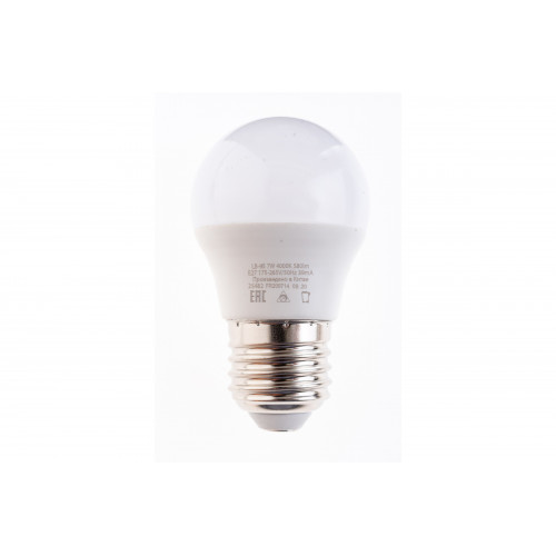 Лампа LED E27  7,5Вт -ШАР standart  220В  4000К G45, LB-95 Feron