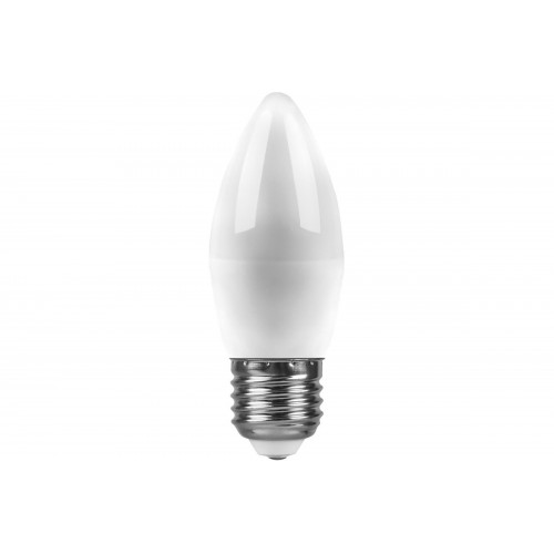 Лампа LED E27  9Вт-СВЕЧА 220В 4000К C37. LB-570 FERON