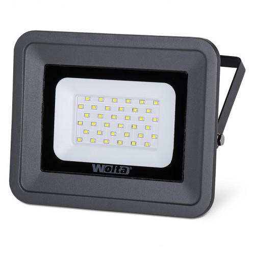 Прожектор светодиодный 30Вт 5700К IP65 WFL -30/06  серый/черный Wolta