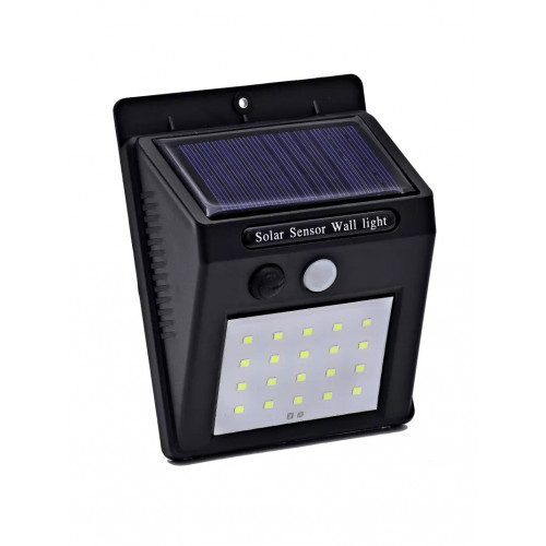 Фасадный светильник с датчиком движения на солнечной батарее 20LED 60lm ERAFS064-04