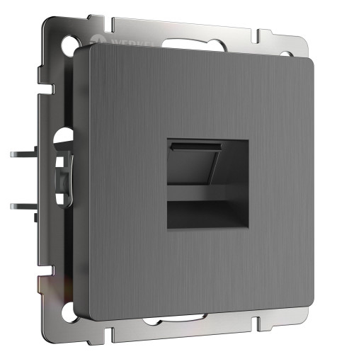WL04-RJ-45 Розетка Ethernet RJ-45 (графит рифленый)