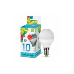 10Вт ШАР LED E14 220В 4500К прозрачный