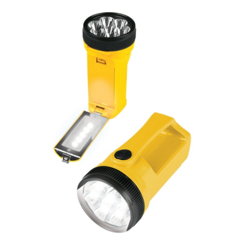 Фонарь Uniel 7+5 LED S-SL014-C желтый