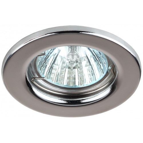 Светильник ST1 CH штампованный MR16 хром 12V/220V 50W ЭРА